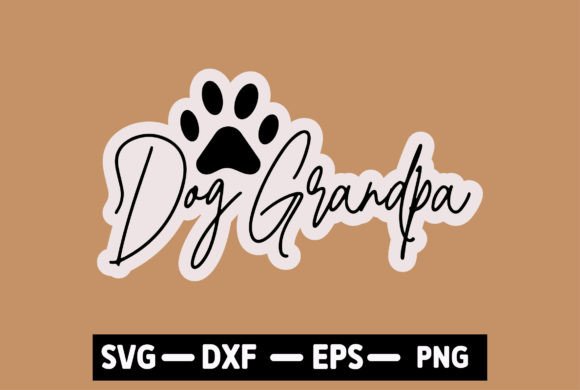 Dog Grandpa T-Shirt Graphics for Digital Publishing