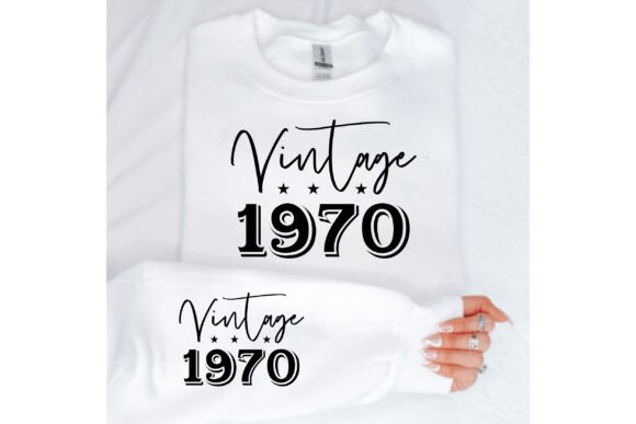 Vintage 1970 Graphics for T-Shirt Designs
