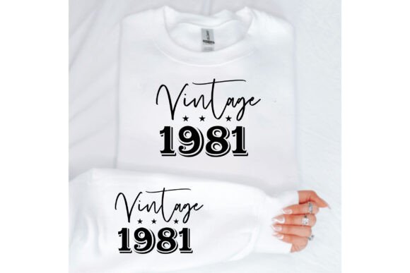 Vintage 1981 Graphics for T-Shirt Designs