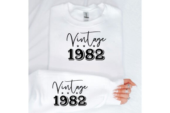 Vintage 1982 Graphics for T-Shirt Designs